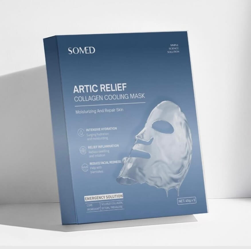 SOMED Artic Relief Collagen Cooling Mask 北极胶原冷漠-5pc